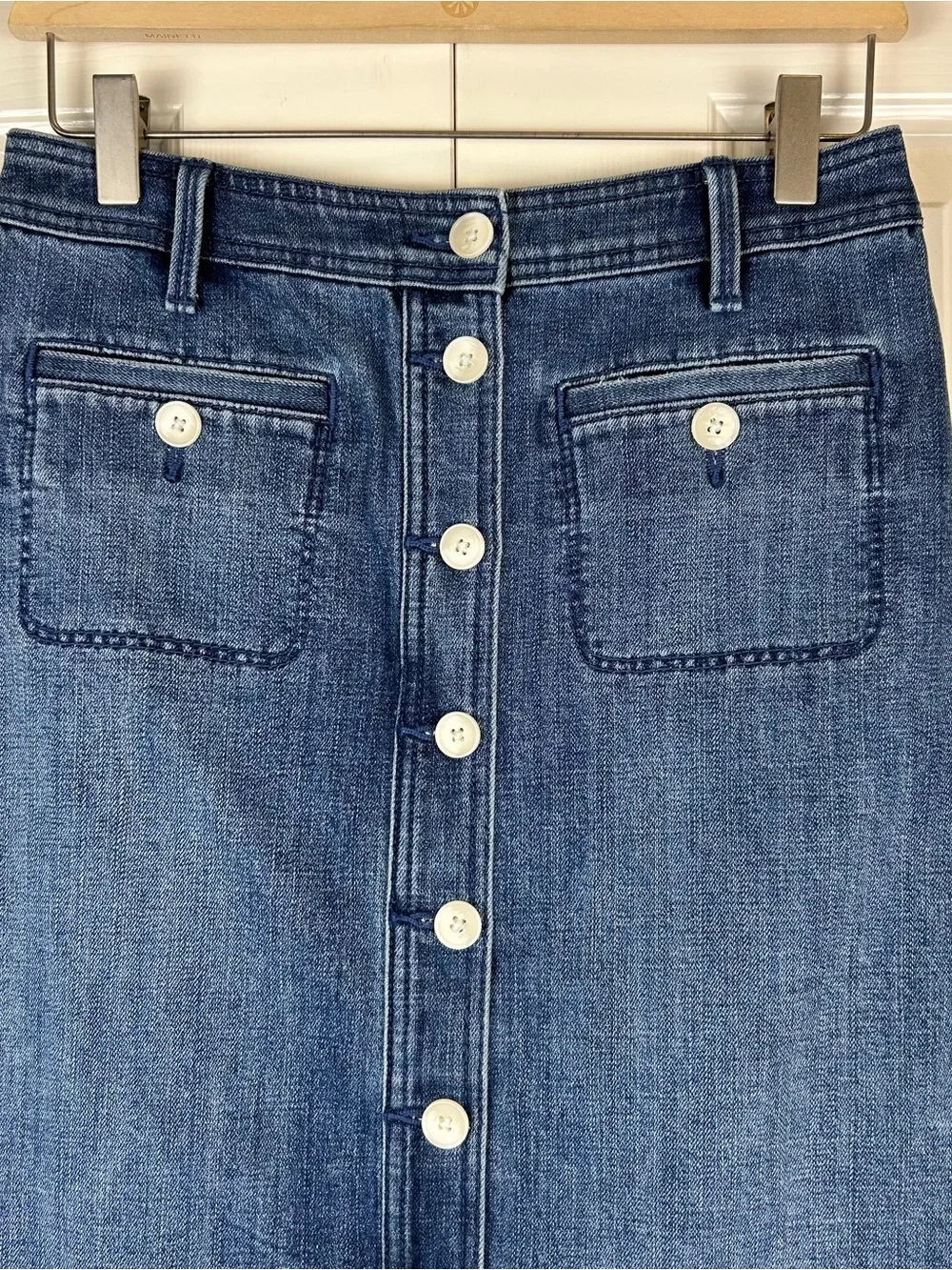 Talbots Denim Midi Skirt